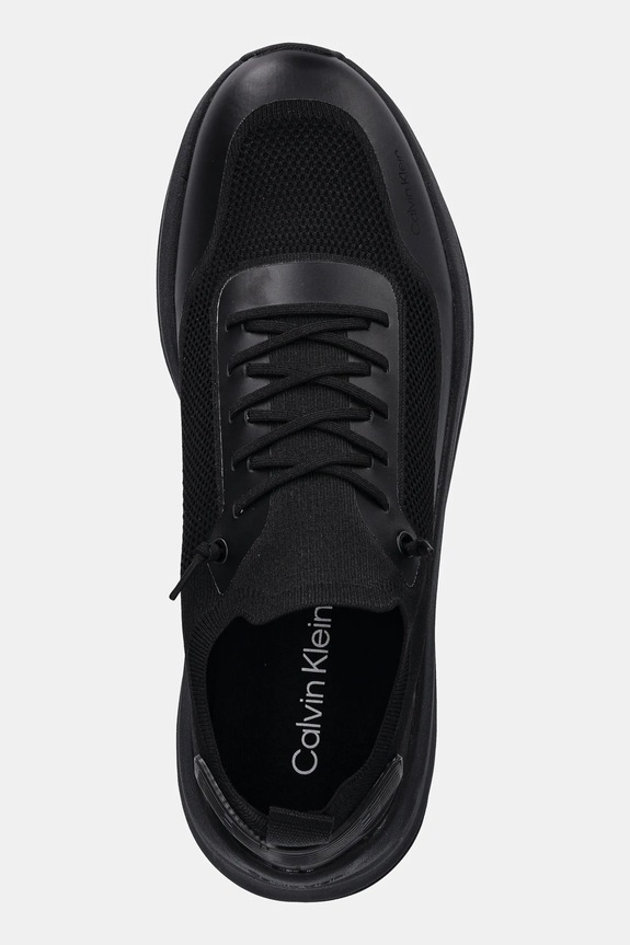 Calvin Klein sportcipő CHUNKY RUNNER LACE UP SOCK KNIT fekete YM0YM01457