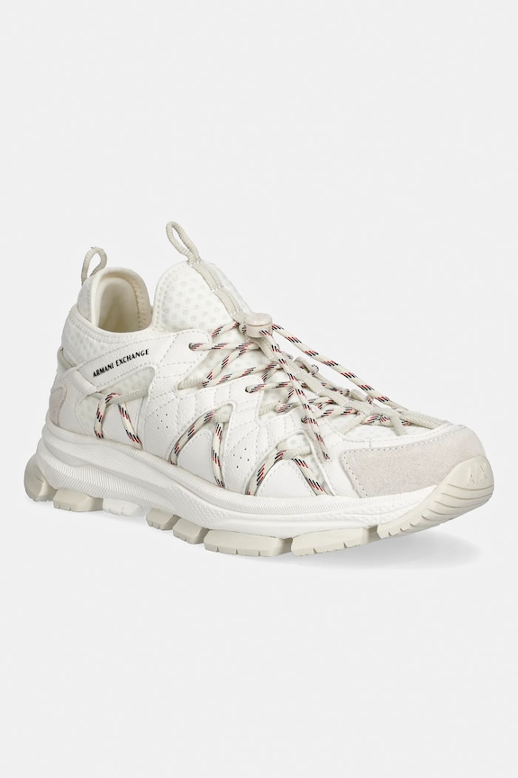 Armani Exchange sneakersy tekstylny beżowy XM002196.AF21423.U0009