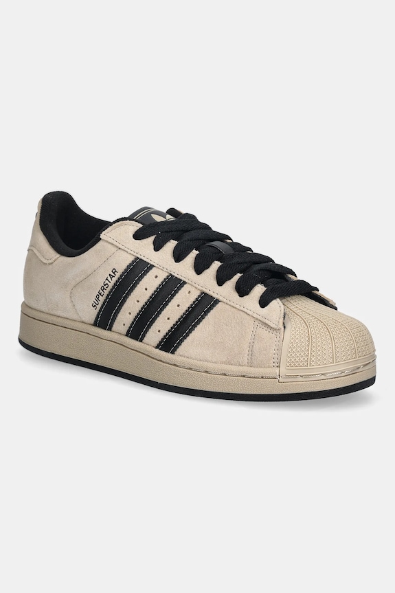 adidas Originals velúr sportcipő Superstar II velúr bőr barna IH9320