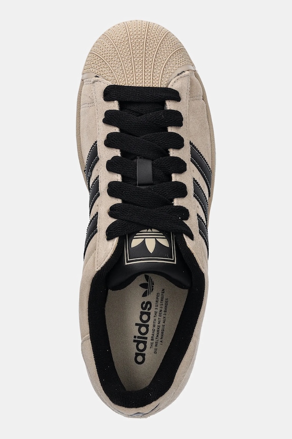 adidas Originals velúr sportcipő Superstar II barna IH9320