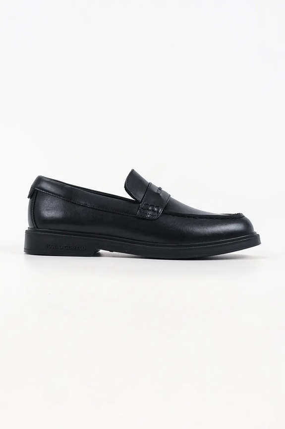 Кожаные мокасины Karl Lagerfeld KORI кожа чёрный KL21410.000