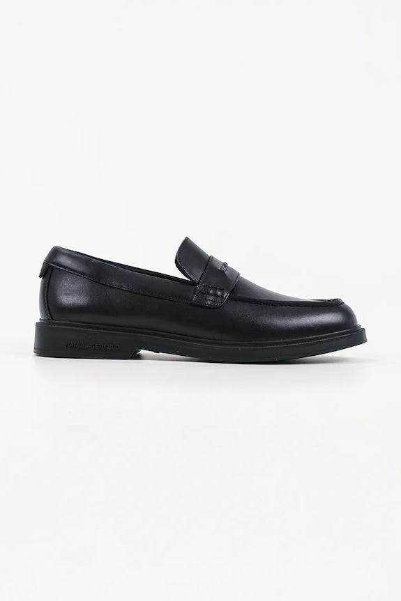 Кожаные мокасины Karl Lagerfeld KORI кожа чёрный KL21410.000