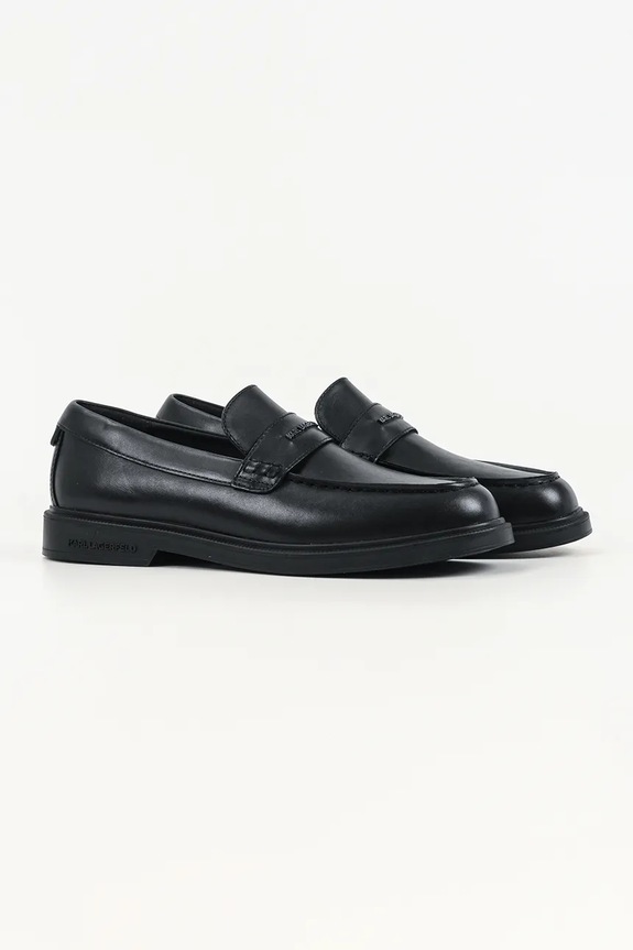 Кожаные мокасины Karl Lagerfeld KORI KL21410.000 чёрный SS26