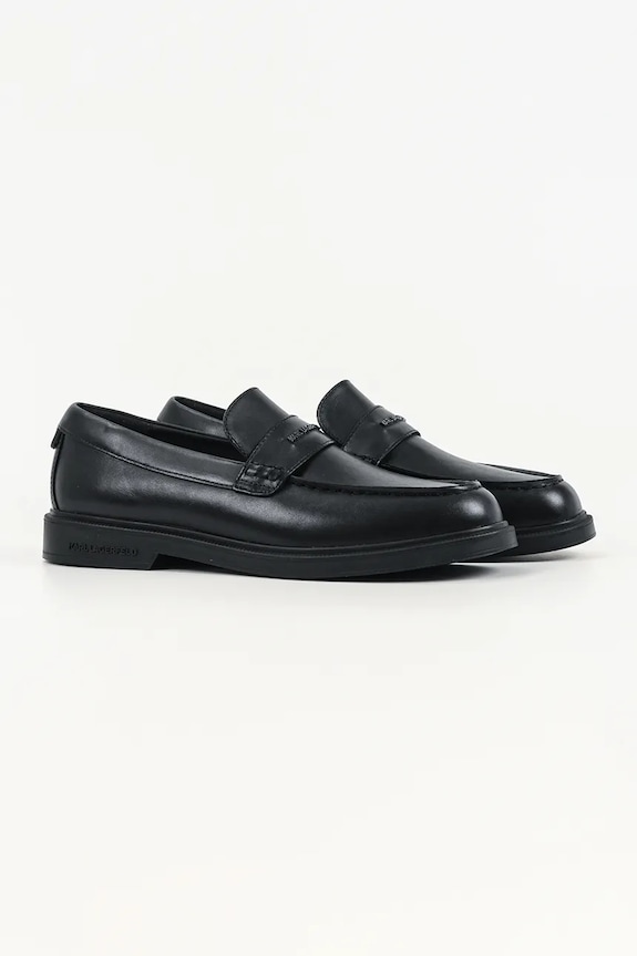 Кожаные мокасины Karl Lagerfeld KORI KL21410.000 чёрный SS26