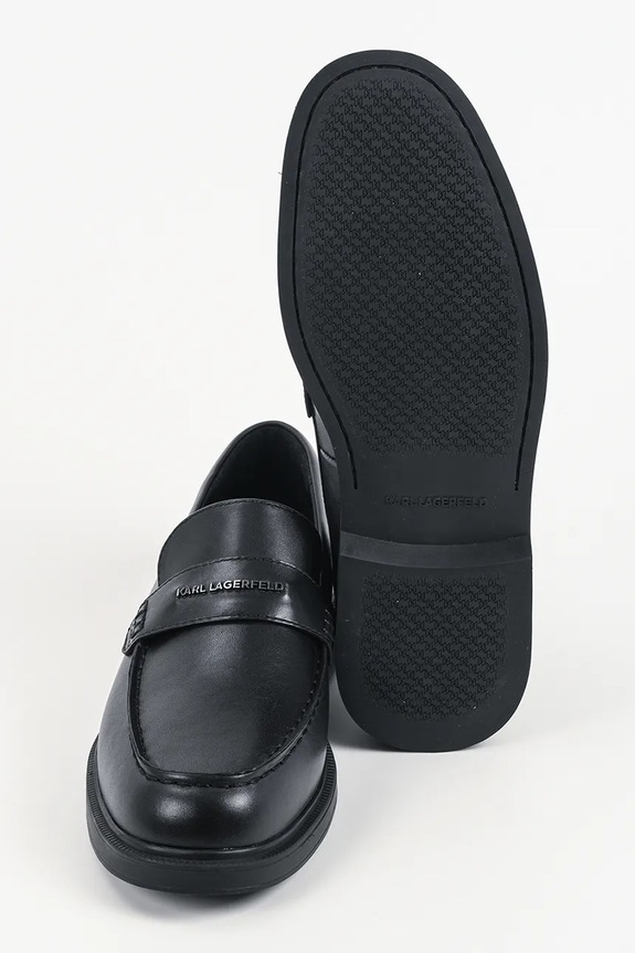 Кожаные мокасины Karl Lagerfeld KORI KL21410.000 чёрный