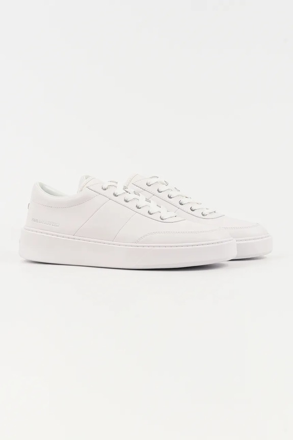 Kožené tenisky Karl Lagerfeld FLINT II KL53326A.011 biela SS26