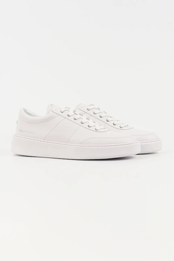 Kožené tenisky Karl Lagerfeld FLINT II KL53326A.011 biela SS26