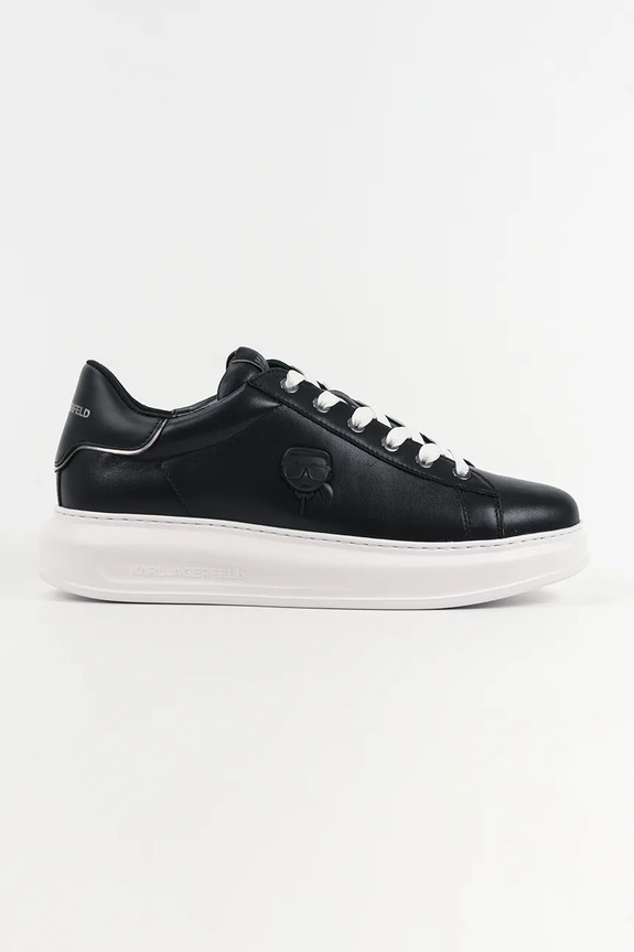 Karl Lagerfeld sneakers din piele KAPRI NFT Planet friendly negru KL52570N.000