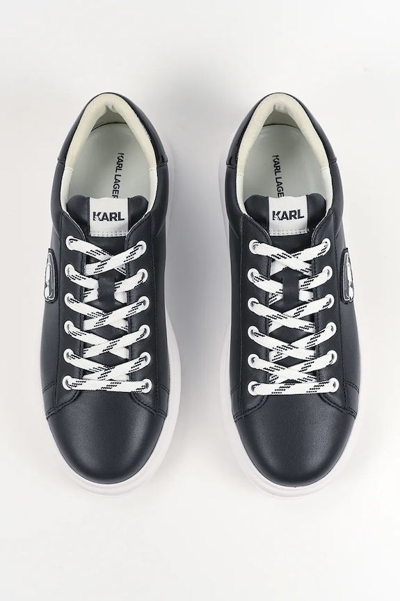 Karl Lagerfeld sneakers din piele KAPRI bleumarin KL52571N.0AA