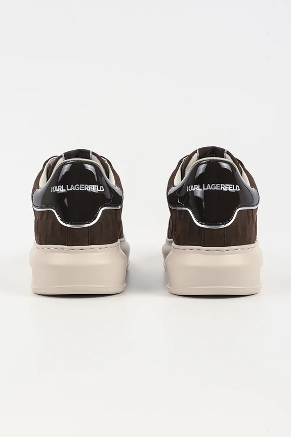 Încălțăminte Karl Lagerfeld adidași din nubuc KAPRI KL52547K.244 maro