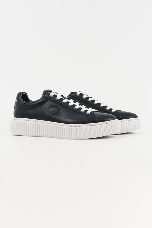 Δερμάτινα sneakers Karl Lagerfeld KAPRIKA NFT KL24270N.000 μαύρο SS26