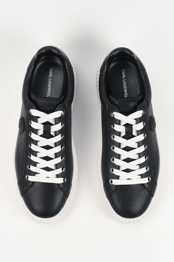 Δερμάτινα sneakers Karl Lagerfeld KAPRIKA NFT μαύρο KL24270N.000