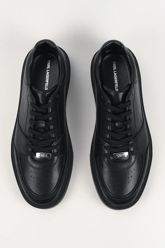 Karl Lagerfeld sneakers in pelle FLINT II nero KL53329.00X