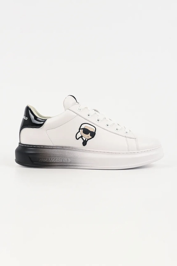 Karl Lagerfeld sneakers din piele KAPRI Planet friendly alb KL52530F.011