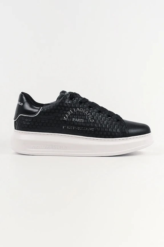 Karl Lagerfeld sneakers din piele KAPRI KL Planet friendly negru KL52536K.000
