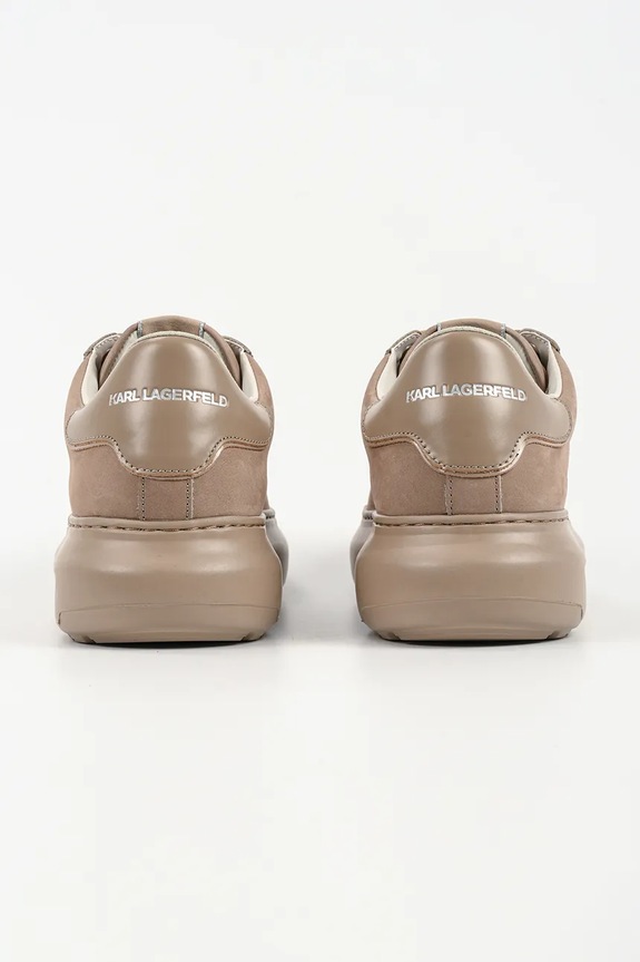 Obuwie Karl Lagerfeld sneakersy nubukowe KAPRI LUG RSG KL57522.2TN beżowy