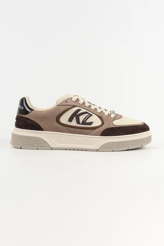 Usnjene superge Karl Lagerfeld KOURTNEY Prijazno od planeta rjava KL53026.3TN