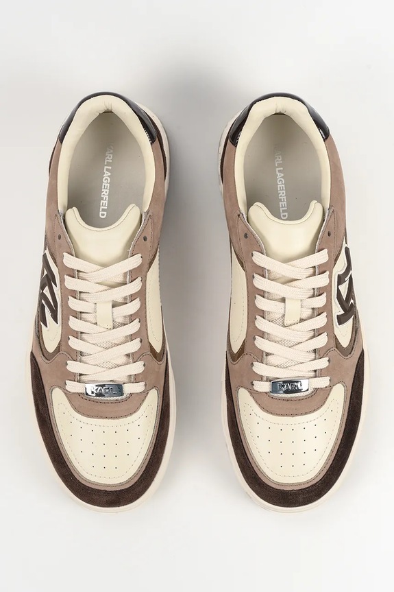 Usnjene superge Karl Lagerfeld KOURTNEY rjava KL53026.3TN