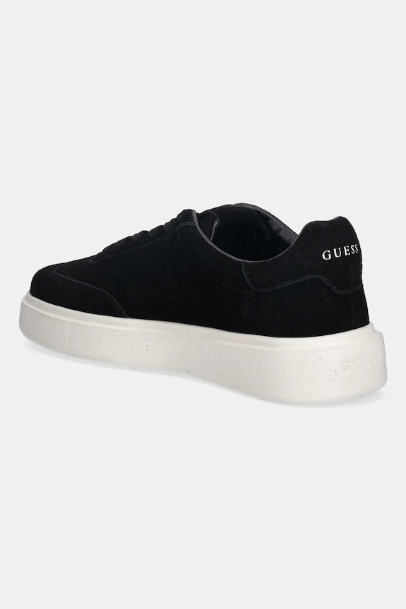 Cipők Guess velúr sportcipő PLAZA FMFPLA.SUE12.BLACK fekete