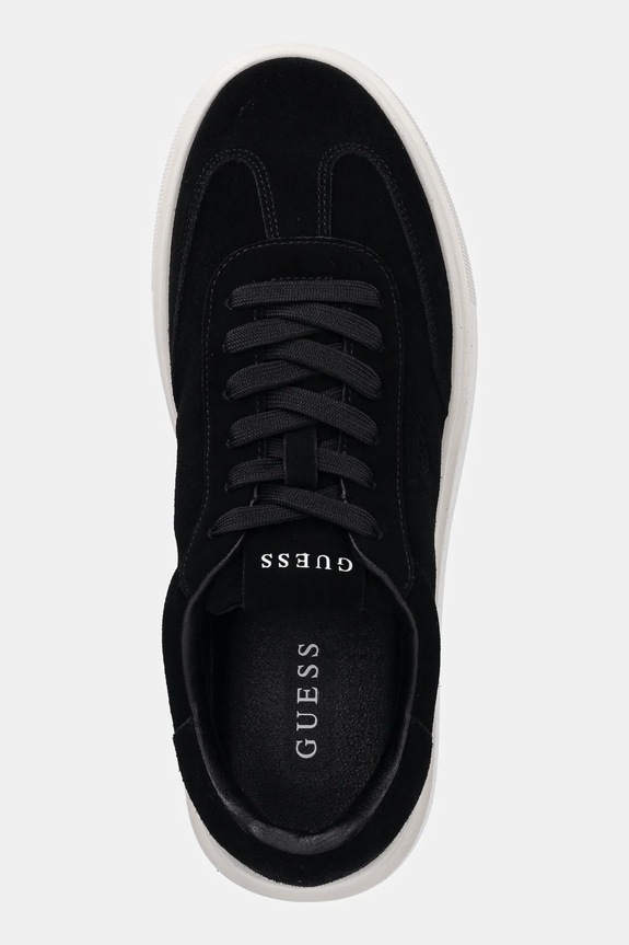 Guess velúr sportcipő PLAZA fekete FMFPLA.SUE12.BLACK