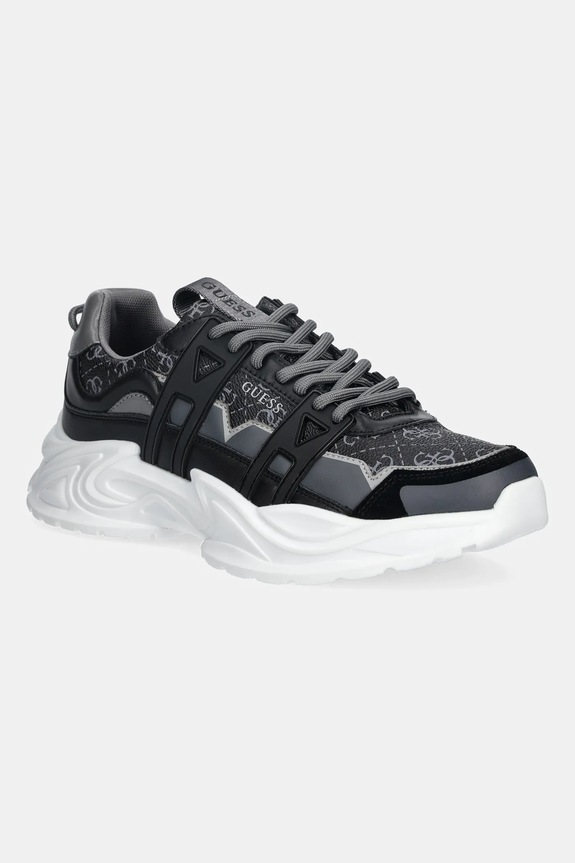 Guess sportcipő BELLU nappa bőr fekete FMPBEU.FAL12.BLACK