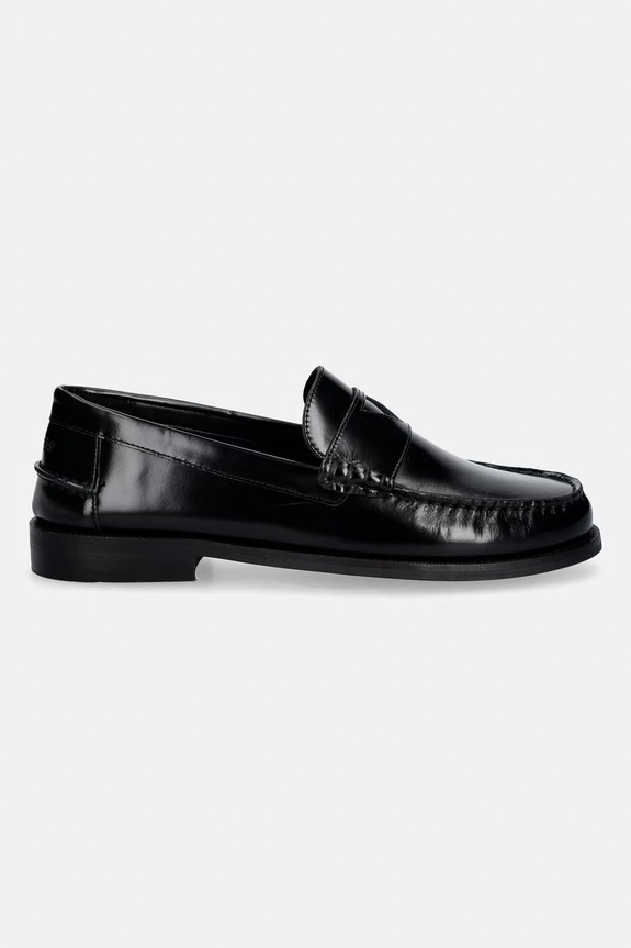 Kožne mokasinke Guess ROSSIO FMPROS.LEA14.BLACK crna SS26