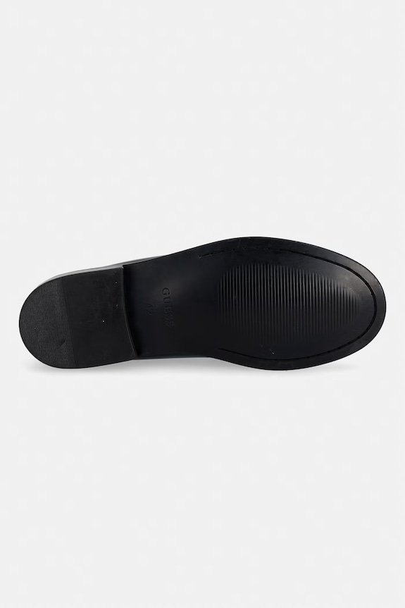 Kožne mokasinke Guess ROSSIO FMPROS.LEA14.BLACK crna