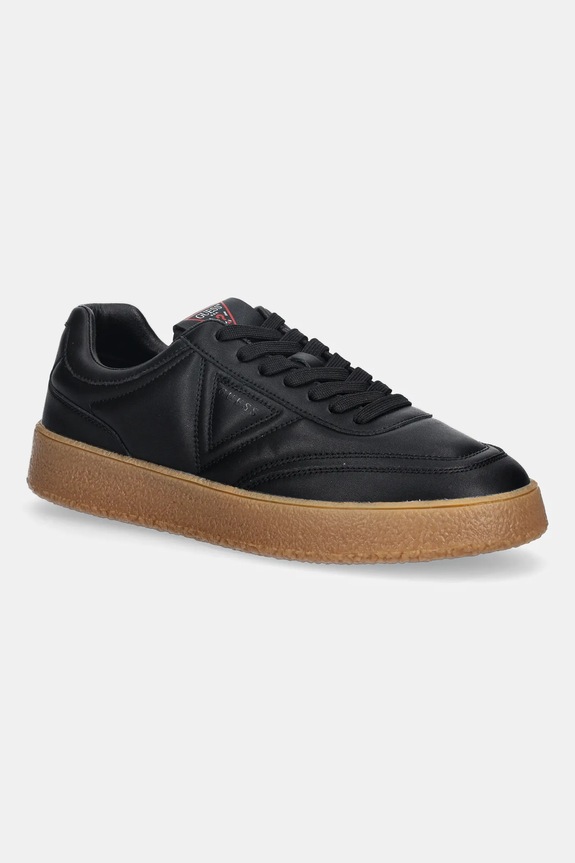 Guess bőr sportcipő WIMOH bevonatos bőr fekete FMPWIM.LEA12.BLACK