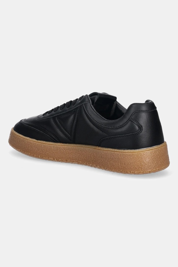Cipők Guess bőr sportcipő WIMOH FMPWIM.LEA12.BLACK fekete