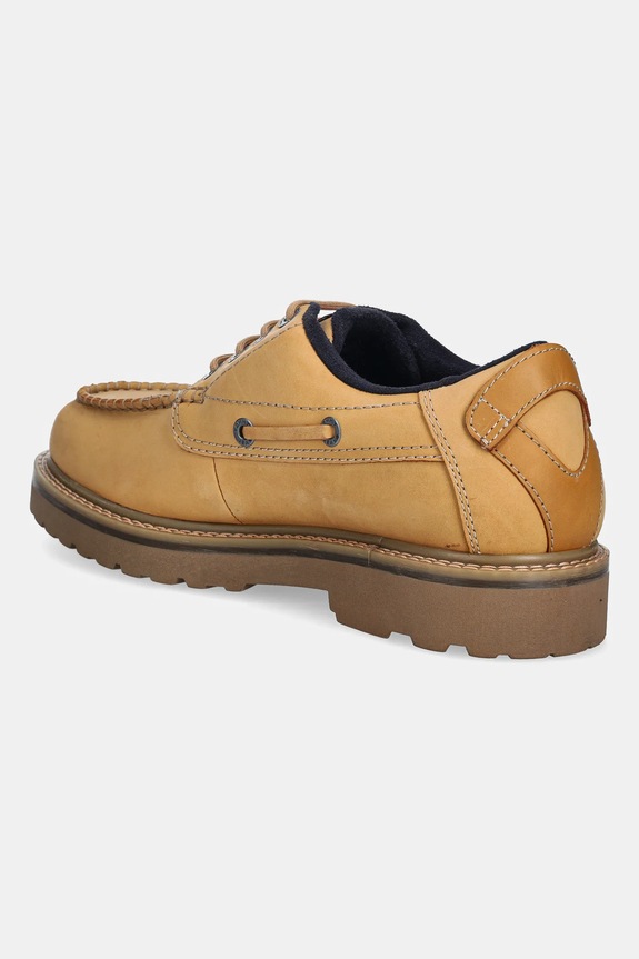 Obuv Nubukové topánky Tommy Jeans ARCHIVE 01 BOAT SHOE EM0EM01703 béžová
