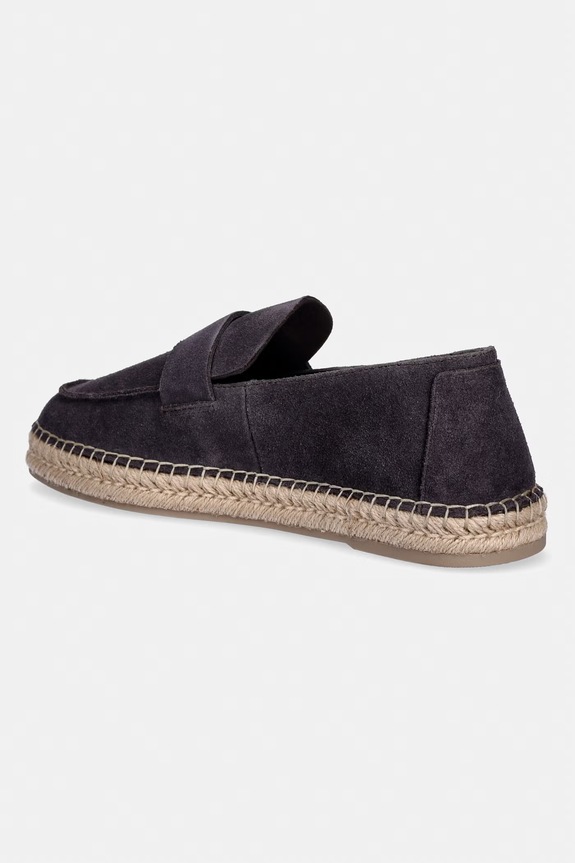 Παπούτσια Calvin Klein εσπαντρίγιες Ανδρικές σουέτ ESPADRILLE LOAFER BAND SU HM0HM02072 γκρί