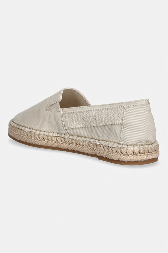 Obuwie Calvin Klein espadryle męskie ESPADRILLE WEBBING CV HM0HM02075 beżowy