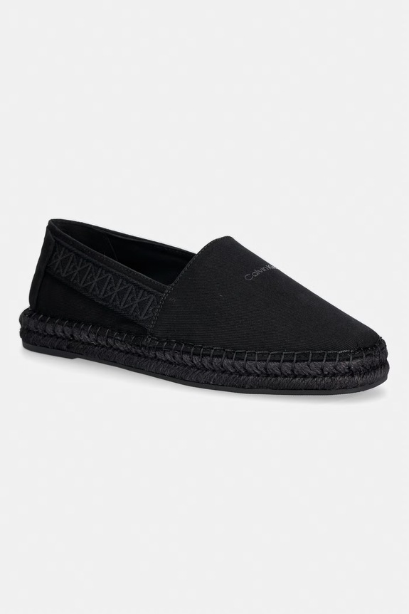 Calvin Klein espadryle męskie ESPADRILLE WEBBING CV czarny HM0HM02075