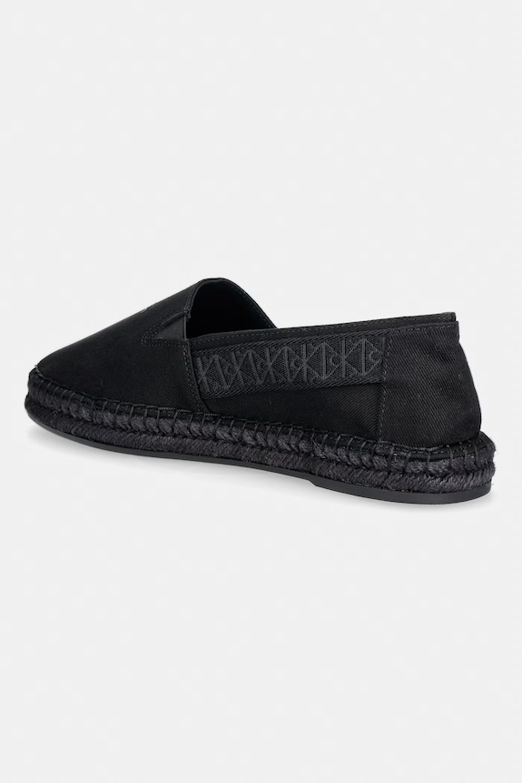 Obuwie Calvin Klein espadryle męskie ESPADRILLE WEBBING CV HM0HM02075 czarny