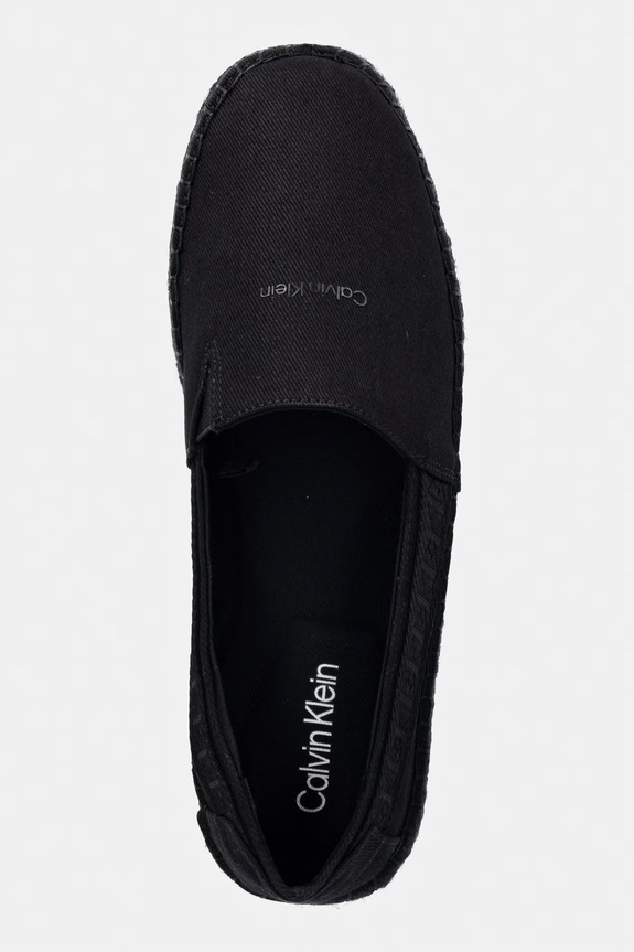 Calvin Klein espadryle męskie ESPADRILLE WEBBING CV czarny HM0HM02075