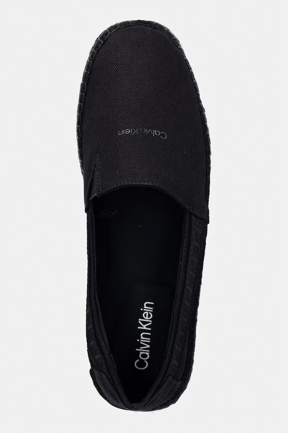 Calvin Klein espadryle męskie ESPADRILLE WEBBING CV czarny HM0HM02075