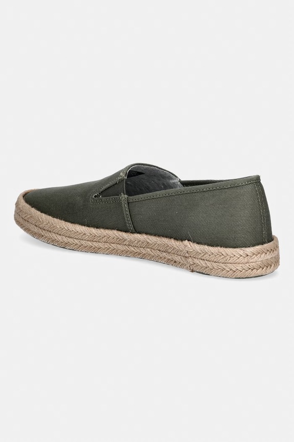 Obuwie Calvin Klein espadryle męskie ESS ESPADRILLE CV HM0HM02076 zielony