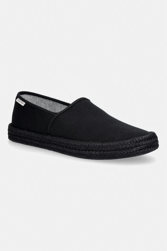 Calvin Klein espadryle męskie ESS ESPADRILLE CV czarny HM0HM02076