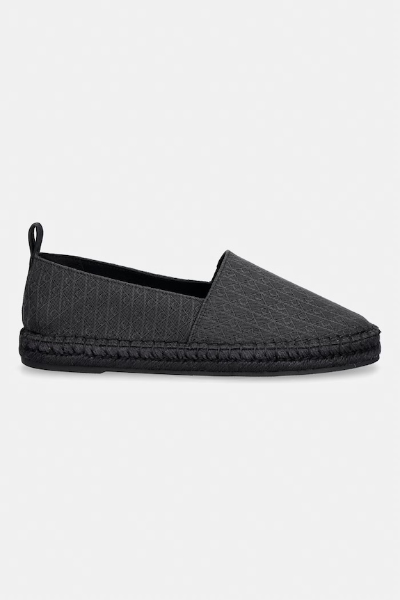 Calvin Klein mokasyny męskie ESPADRILLE AOP CV HM0HM02231 czarny SS26