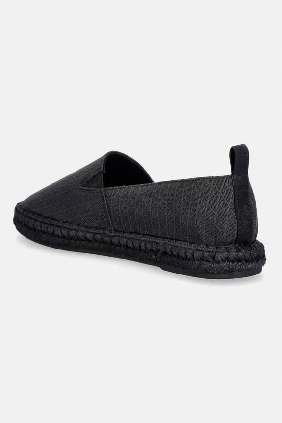 Obuwie Calvin Klein mokasyny męskie ESPADRILLE AOP CV HM0HM02231 czarny