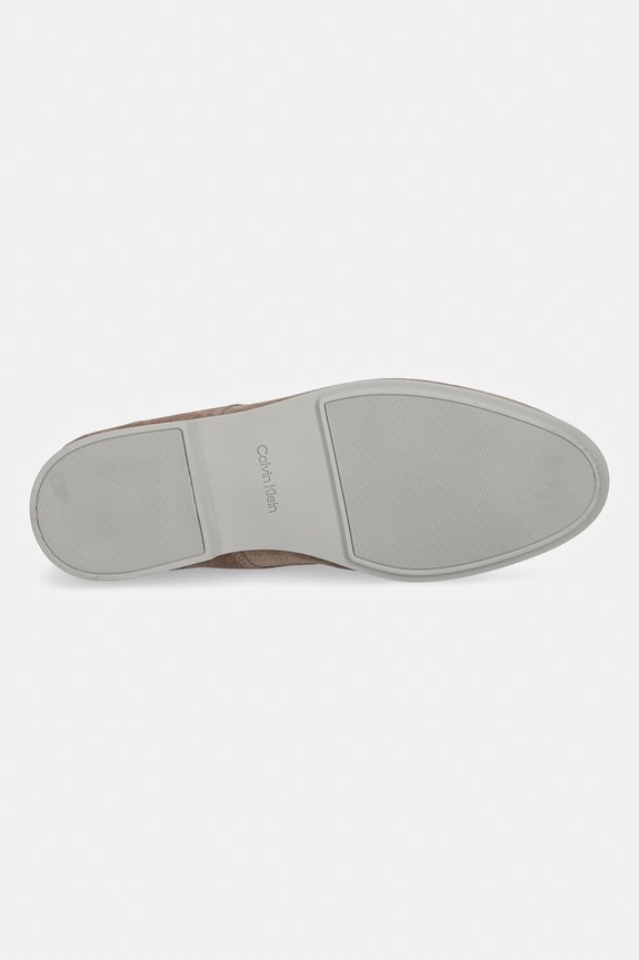 Calvin Klein pantofi pentru bărbați, din piele întoarsă LOW PROF DERBY SU HM0HM02232 bej