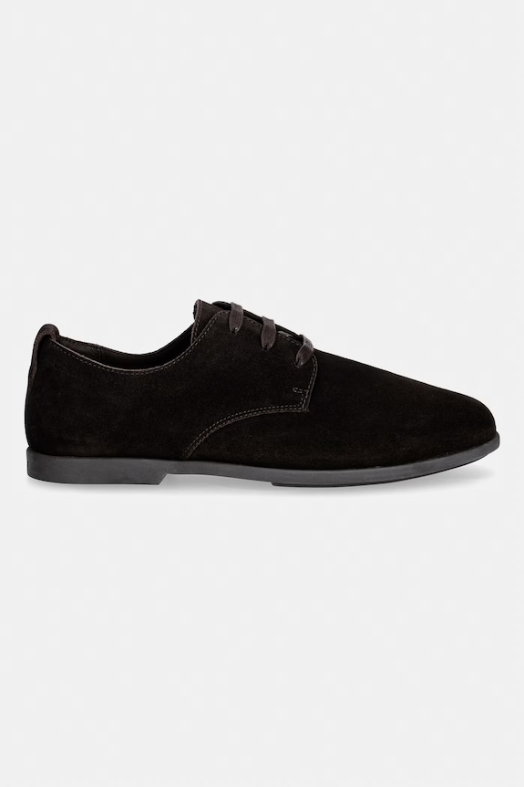 Calvin Klein pantofi pentru bărbați, din piele întoarsă LOW PROF DERBY SU HM0HM02232 maro SS26
