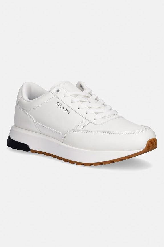 Pánske tenisky Calvin Klein CITY RUNNER LACEUP LTH biela HM0HM02146