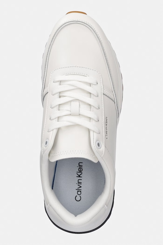 Pánske tenisky Calvin Klein CITY RUNNER LACEUP LTH biela HM0HM02146