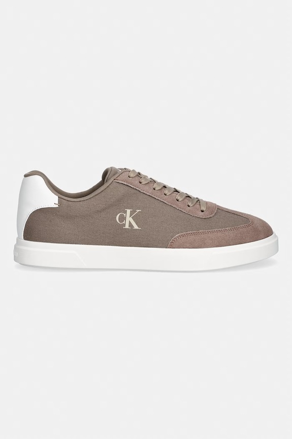 Calvin Klein LOW PROF CUPSOLE CV sneakersy męskie HM0HM02236 brązowy SS26