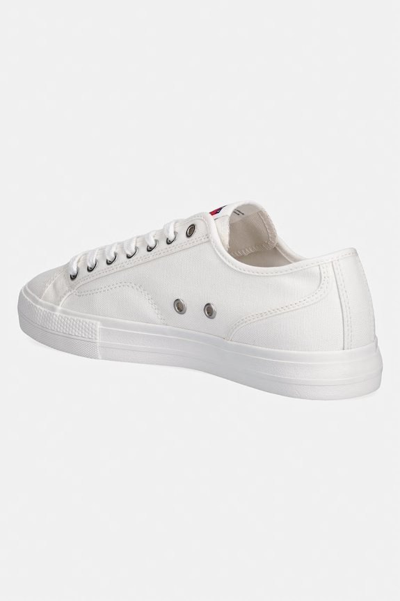 Încălțăminte Tommy Jeans ARCHIVE VULC Y2K teniși pentru bărbați EM0EM01674 alb