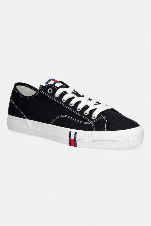 Tommy Jeans ARCHIVE VULC Y2K πάνινα sneakers Ανδρικά μαύρο EM0EM01674