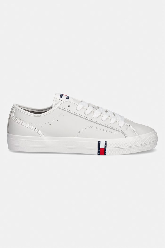 Tommy Jeans ARCHIVE VULC. Y2K LONG LACE πάνινα sneakers Ανδρικά δερμάτινα EM0EM01676 λευκό SS26