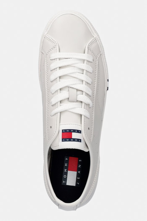 Tommy Jeans ARCHIVE VULC. Y2K LONG LACE πάνινα sneakers Ανδρικά δερμάτινα λευκό EM0EM01676