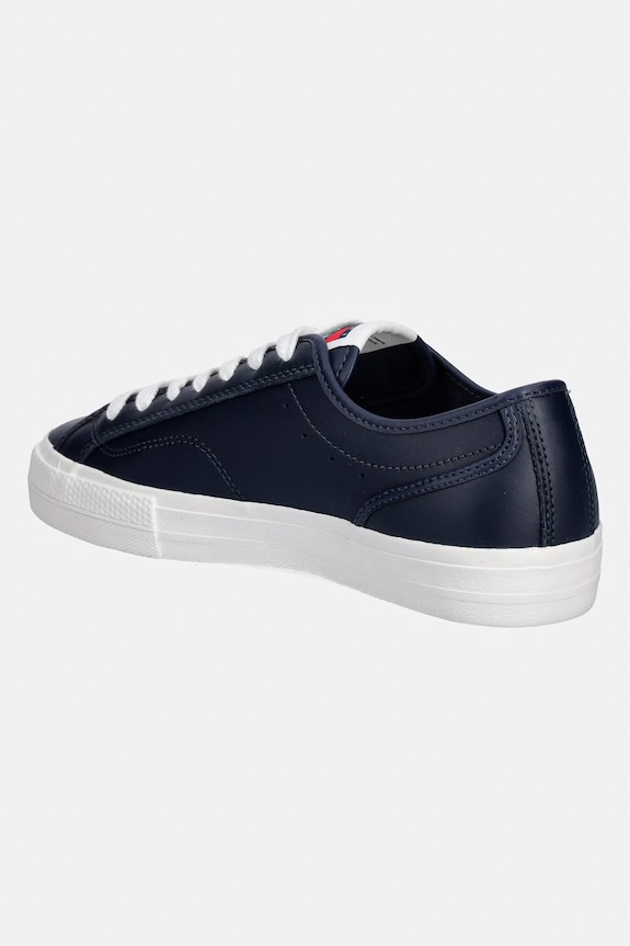 Încălțăminte Tommy Jeans ARCHIVE VULC. Y2K LONG LACE teniși pentru bărbați, din piele EM0EM01676 bleumarin